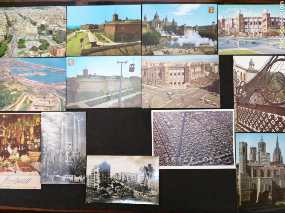 Postales: BARCELONA, LOTE DE 13 POSTALES - Foto 2