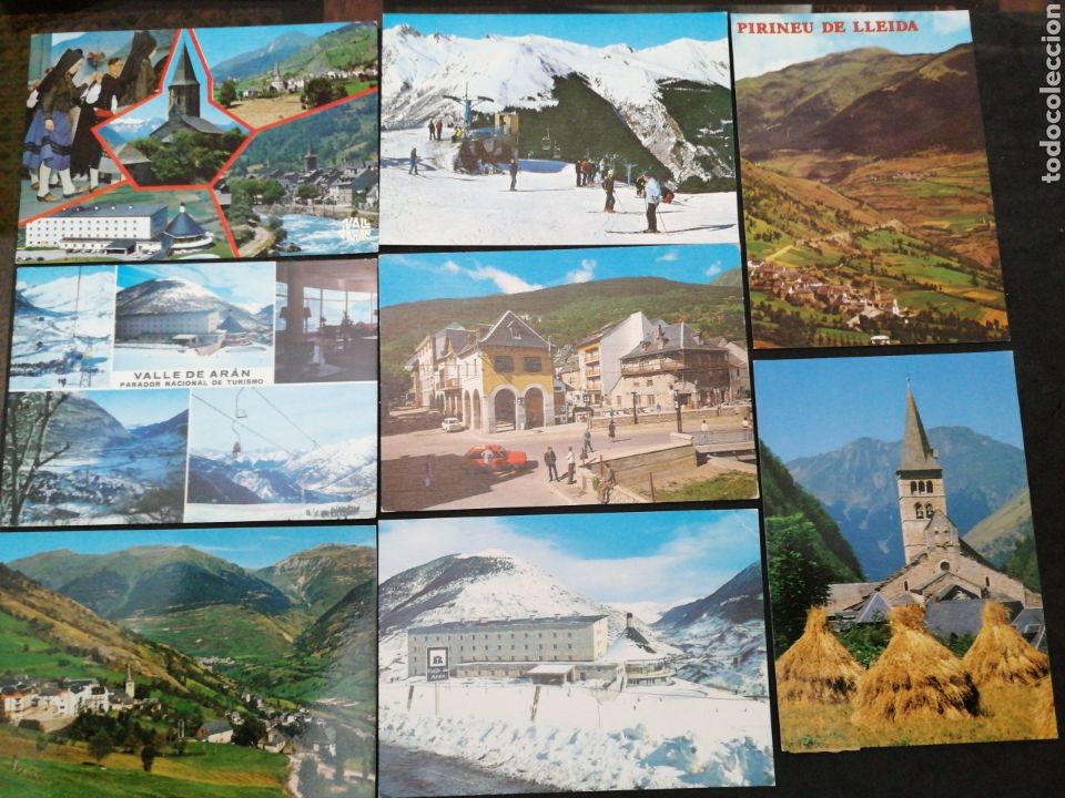 Postales: VALLE DE ARAN, L&Eacute;RIDA. LOTE DE 8 POSTALES - Foto 1