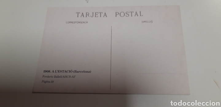 Postales: TARJETA POSTAL 1908 A LESTACIO BARCELONA - Foto 2