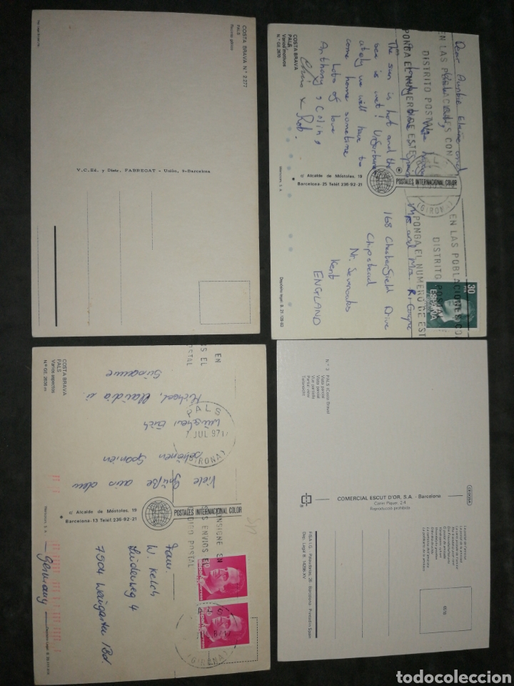 Postales: PALS, COSTA BRAVA, GERONA. LOTE DE 4 POST. - Foto 2