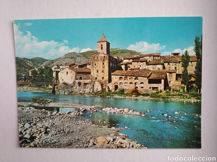 Postales: Postal 2163 pont de suert pirineo catal&aacute;n noguera ribagorzana e iglesia antigua