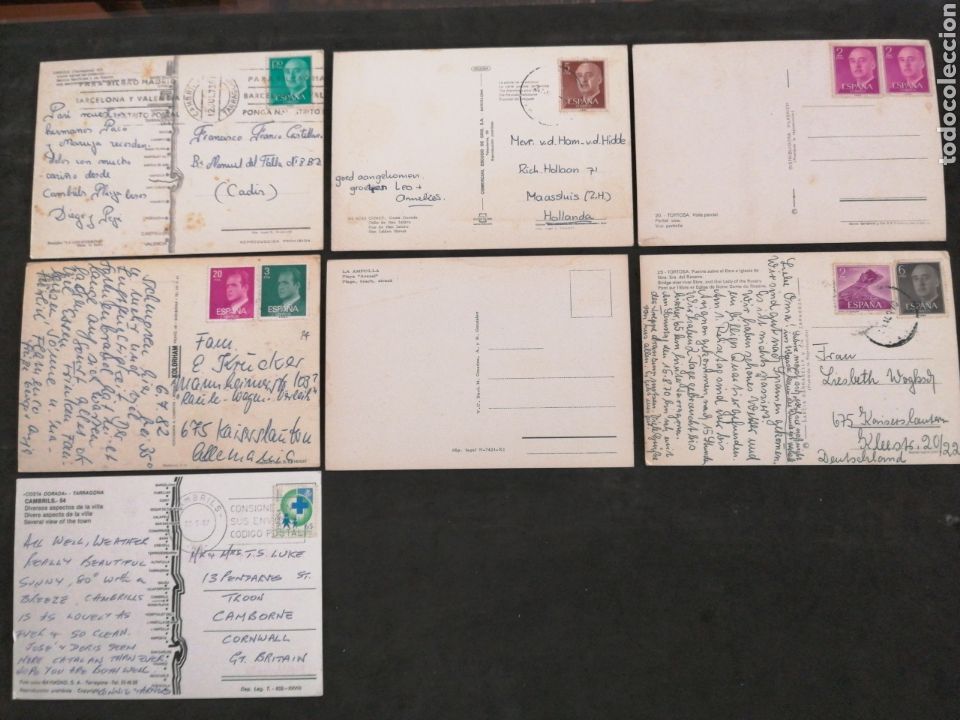 Postales: CAMBRILS, CUNIT, LA AMPOLLA, TORTOSA. LOTE DE 7 POST. - Foto 2