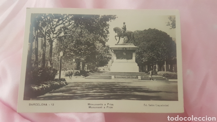 Postales: Postal barcelona monumento a prim - Foto 1