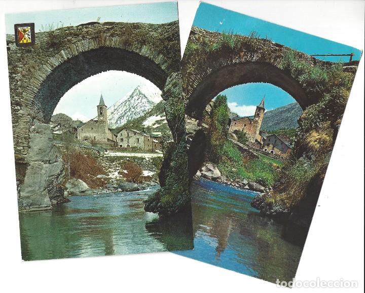 Postales: LOTE DE 2 POSTALES- ALOS DE ISIL. VISTAS. L&Eacute;RIDA- A&Ntilde;OS 70