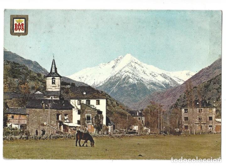 Postales: PIR. CATALA. VALL DE CARDOS.- N&ordm; 2701, VISTA PARCIAL AYNET. ESCUDO DE ORO. L&Eacute;RIDA- CIRCULADA