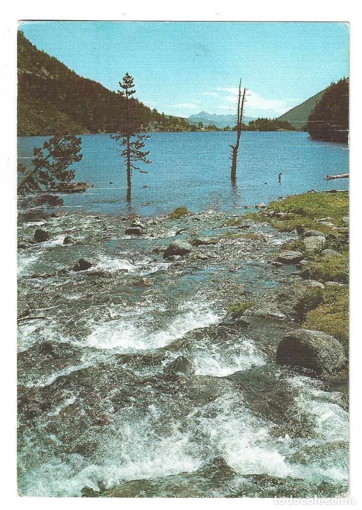 Postales: PARQUE NACIONAL DE SANT MAURICI.- N&ordm; 1, ESPOT. LAGO. MACIZO PICA D'ESTATS. L&Eacute;RIDA- SIN CIRCULAR