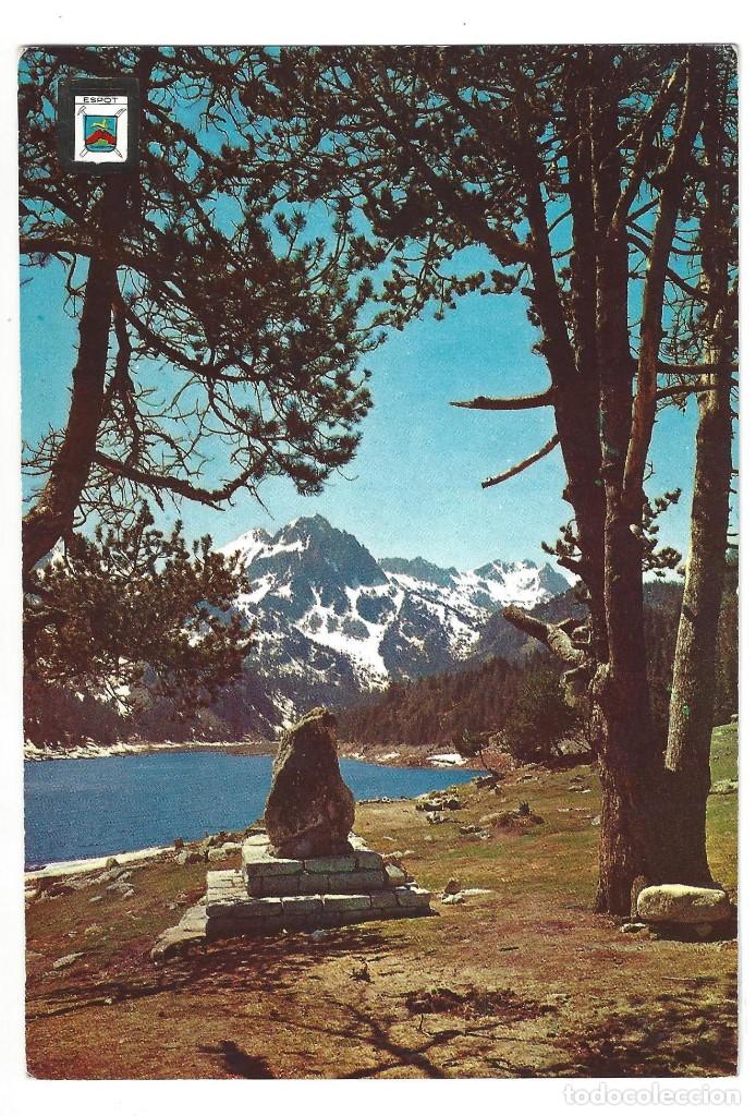 Postales: PIR. CATALA. VALL D'ESPOT.- N&ordm; 907, REC&Oacute; DE L'ESTANY DE SANT MAURICI. ESCUDO DE ORO- SIN CIRCULAR