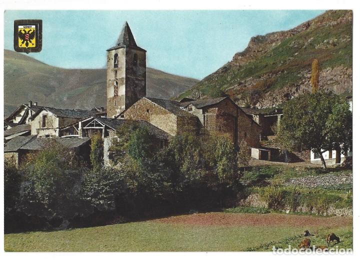 Postales: PIR. CATALA. EL PALLARS.- N&ordm; 2634, LLESUY. VISTA PARCIAL. ESCUDO DE ORO. L&Eacute;RIDA- SIN CIRCULAR