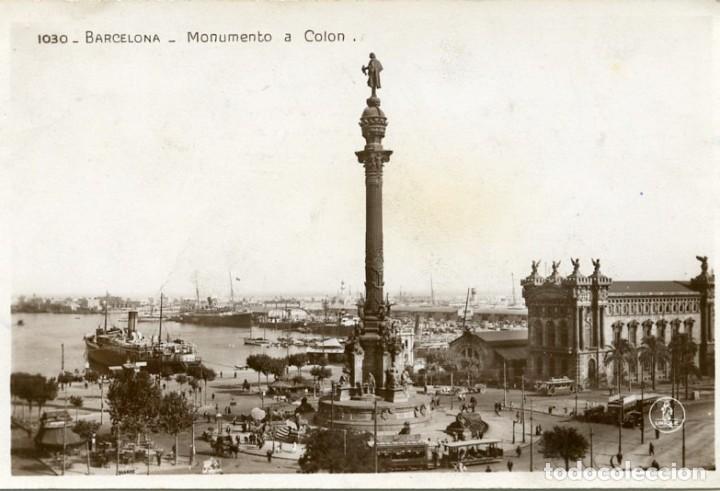 Postales: Postal Barcelona Monumento a Colon - Foto 1