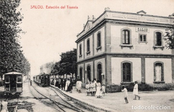 Postales: salou. estaci&oacute;n del tranvia. thomas - Foto 1