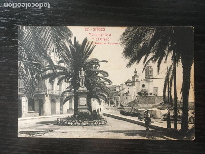 Postales: Sitges - Postal Monumento a El Greco - Roisin - Foto 1