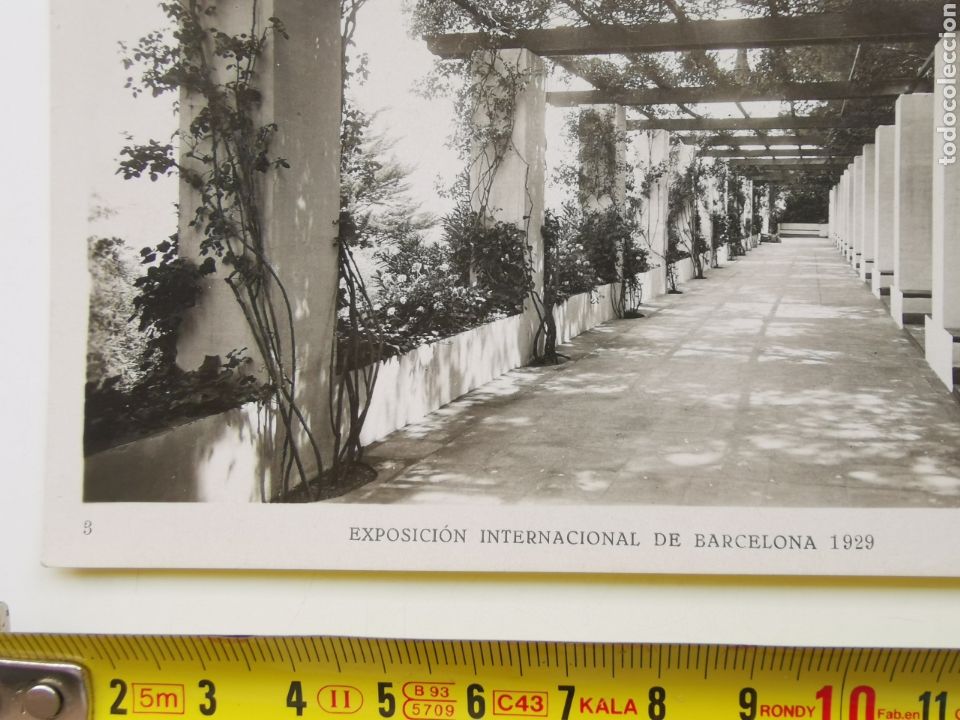 Postales: Postal Exposici&oacute;n Internacional de Barcelona n&ordm;3 1929. La Rosaleda - Foto 2