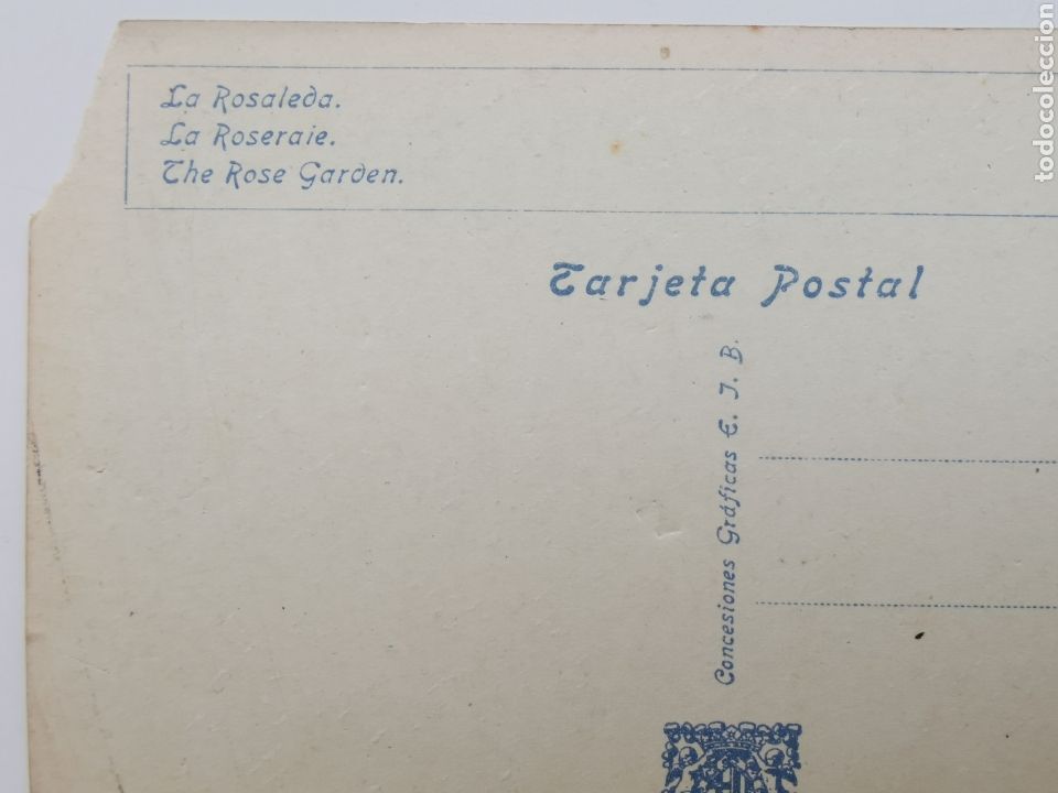 Postales: Postal Exposici&oacute;n Internacional de Barcelona n&ordm;3 1929. La Rosaleda - Foto 5