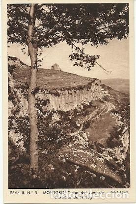 Cartoline: ANTIGUA POSTAL SERIE II N&ordm; 5 MONTGRONY DES DEL CAMI DE CASTELLAR DE N'HUG FOT NOGUES HUECOGRABADO MU