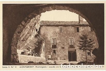 Cartoline: ANTIGUA POSTAL SERIE II N&ordm; 8 MONTGRONY HOSTATGERIA I ESCOLA DE LA CAPELLA DES DE L'ANTIC PORTAL FOT