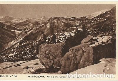 Cartoline: ANTIGUA POSTAL SERIE II N&ordm; 10 MONTGRONY VISTA PANORAMICA DES DE SANT PERE FOT NOGUES HM