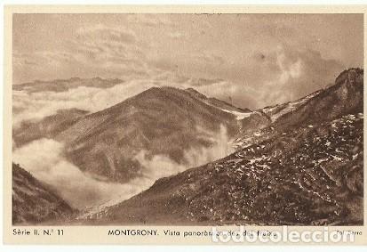 Cartoline: ANTIGUA POSTAL SERIE II N&ordm; 11 MONTGRONY VISTA PANORAMICA DES DEL FREIXE FOT NOGUES HM