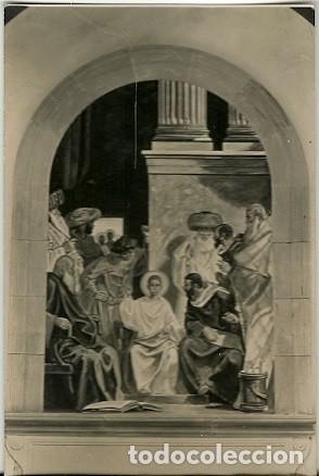 Cartoline: ANTIGUA POSTAL CASTELL DEL REMEY LERIDA SANTUARIO 5&ordm; MISTERIO DE GOZO ENCUENTRO DE JESUS EN EL TEMPL