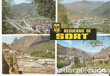 Postales: Postal Recuerdo de Sort. Lleida. ref. 73-256 - Foto 1