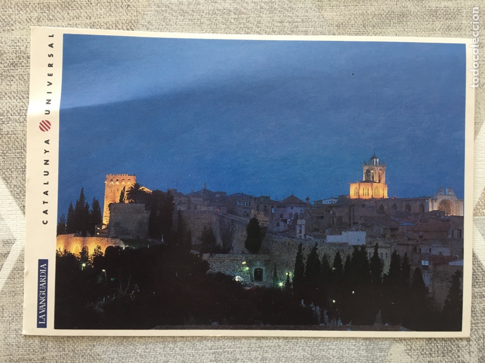 Postales: Postal Lavanguardia Catalu&ntilde;a - N&uacute;mero 2 Vista Nocturna de la Catedral y la Muralla Romana Tarragona