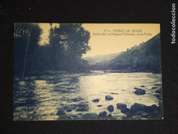 Postales: POBLA DE SEGUR-ORILLAS DEL RIO NOGUERA PALLARESA-THOMAS-6-POSTAL ANTIGUA-(69.625)