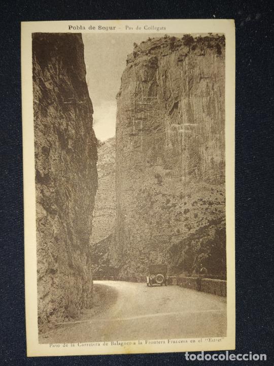 Postales: POBLA DE SEGUR-PAS DE COLLEGATS-FOTO M.SOLE-POSTAL ANTIGUA-(69.628)