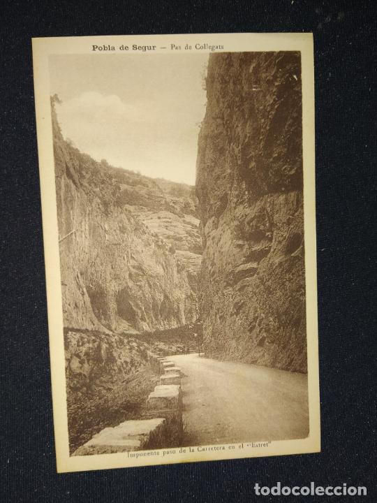 Postales: POBLA DE SEGUR-PAS DE COLLEGATS-FOTO M.SOLE-POSTAL ANTIGUA-(69.629)