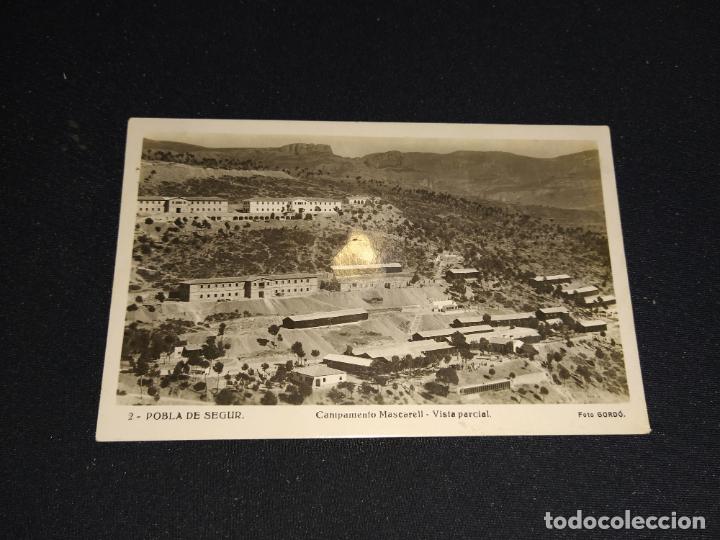 Postales: POBLA DE SEGUR-CAMPAMENT MASCARELL-FOTOGRAFICA GORDO-POSTAL ANTIGUA-(69.633)