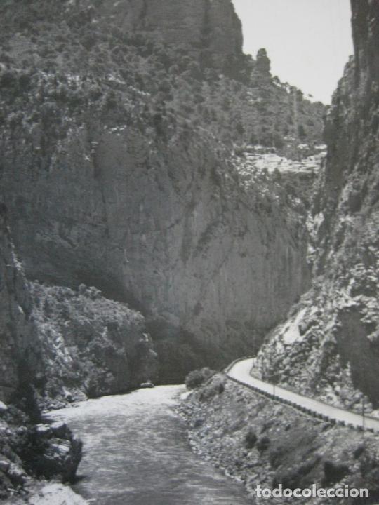 Postales: POBLA DE SEGUR-PASO DE LA CARRETERA-FOTOGRAFICA GORD&Oacute;-POSTAL ANTIGUA-(69.757)
