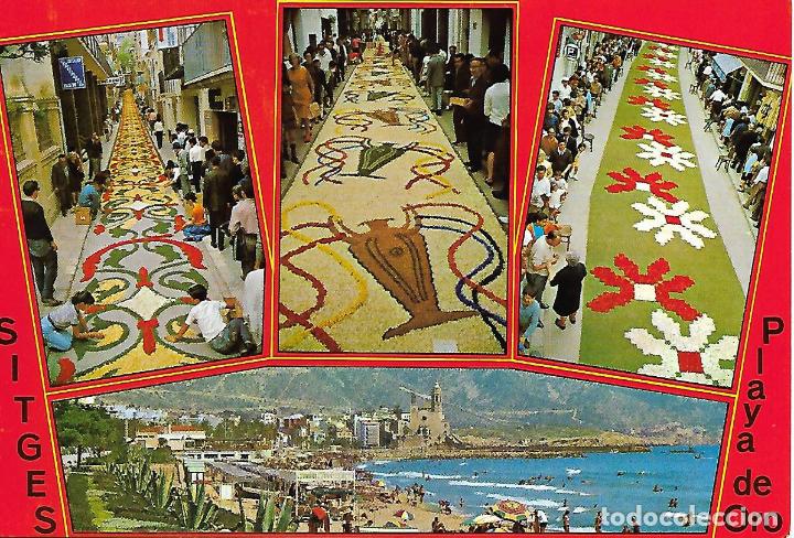Postales: SITGES - PLAYA DE ORO - Foto 1