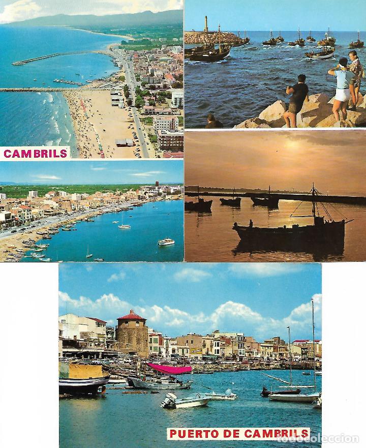 Postales: CAMBRILS (TARRAGONA) CINCO POSTALES - Foto 2