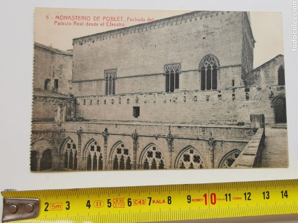 Postcards: Postal Monestir de Poblet n&ordm;5. Fachada Real. 12222 Fotot&iacute;pia Thomas