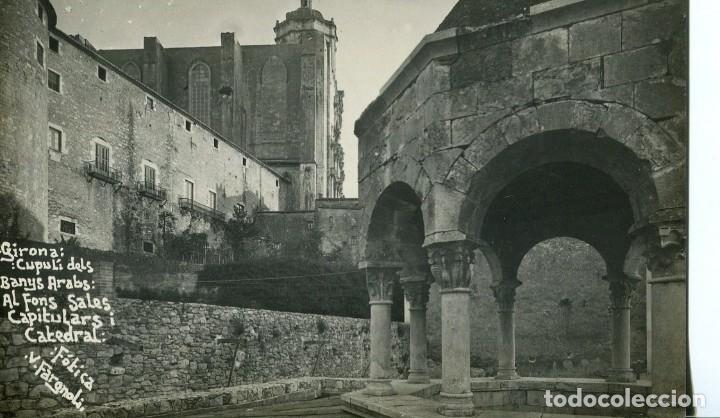 Postales: GERONA-C&Uacute;PULA DELS BANYS ARABS-CATEDRAL -FOTOGR&Aacute;FICA FARGNOLI-