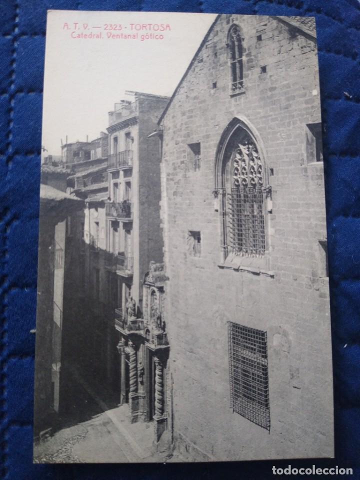 Postales: ATV 2323 Tortosa. Catedral, ventanal g&oacute;tico. Sin circular. - Foto 1