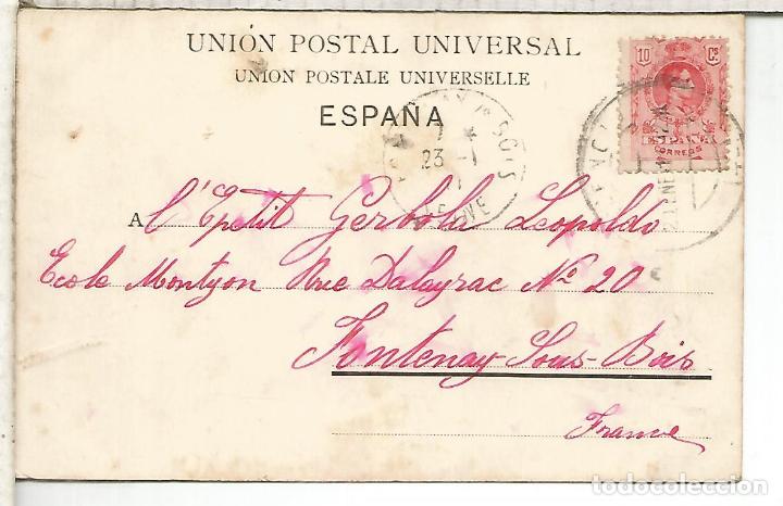 Postales: BARCELONA PASEO DE COLON ESCRITA - Foto 2