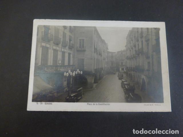 Postales: GERONA PLAZA DE LA CONSTITUCION - Foto 1