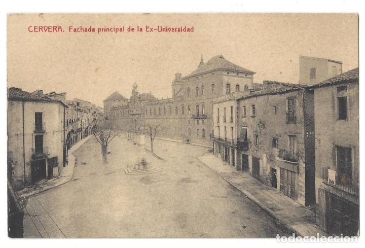 Postales: CERVERA.- FACHADA PRINCIPAL DE LA EX- UNIVERSIDAD. FOTOTIPIA THOMAS. L&Eacute;RIDA- ESCRITA