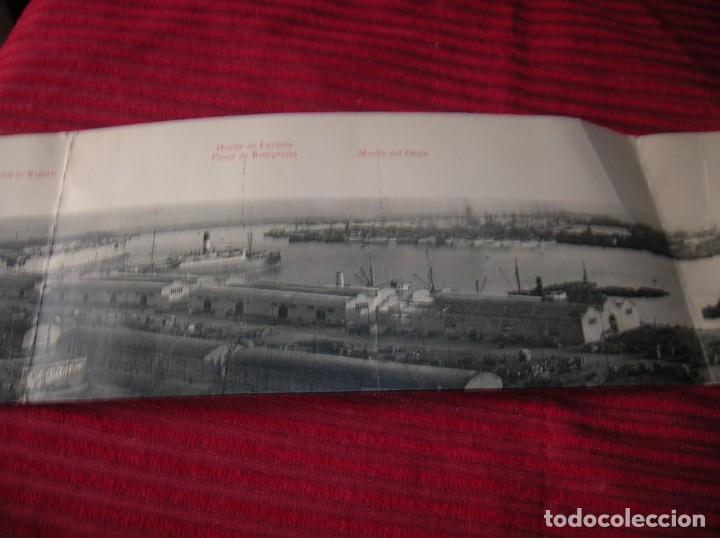 Postales: Muy antigua postal de Barcelona.Tr&iacute;ptico - Foto 2