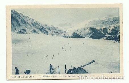 Postais: ANTIGUA POSTAL VALL DE LA MOLINA 11 BARRACA I PISTES DE FONT CANALETA 1700M CL R CARBONELL