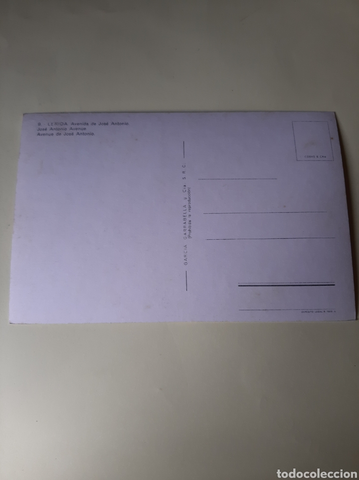 Postales: L&Eacute;RIDA avda Jos&eacute; Antonio - Foto 2