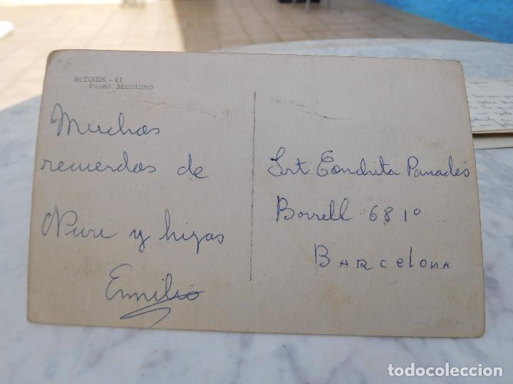 Postales: Postal Sitges. Paso maritimo. R. Gass&oacute; 41 - Foto 2