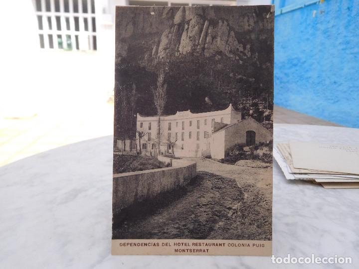 Cartes Postales: Postal dependencias del hotel restaurant colonia Puig Montserrat. Sin circular