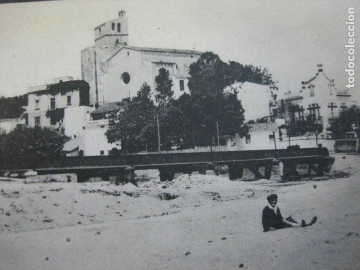 Postcards: SANT POL DE MAR-RIERA I PONT DEL FERROCARRIL-ROISIN-8-POSTAL ANTIGUA-(71.029)
