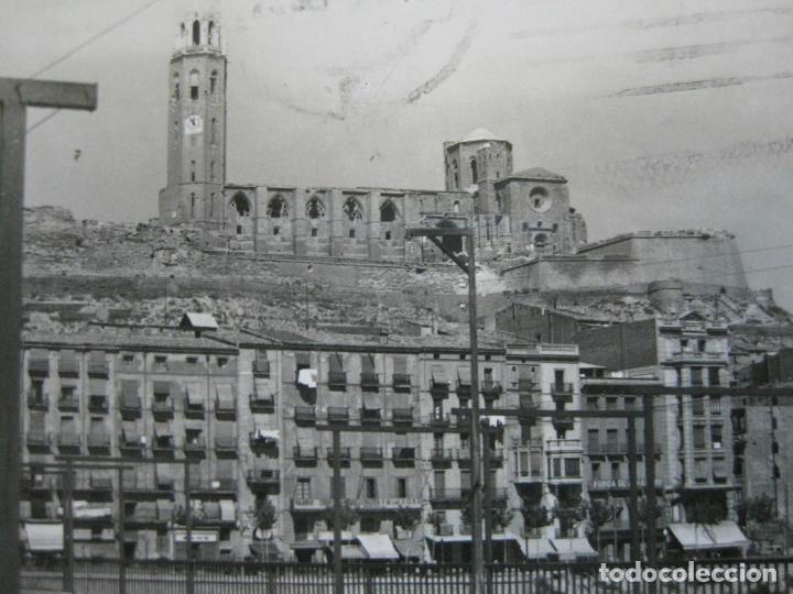 Postales: LLEIDA-PUENTE SOBRE EL SEGRE Y ANTIGUA CATEDRAL-ED&middot;GARCIA GARRABELLA-6-POSTAL ANTIGUA-(71.063)