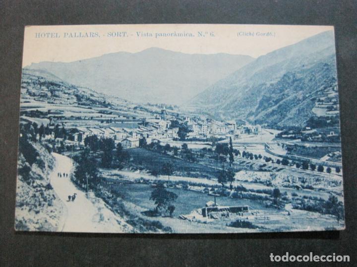 Postales: SORT-HOTEL PALLARS-PANORAMICA-CLICHE GORDO-POSTAL ANTIGUA-(71.243)