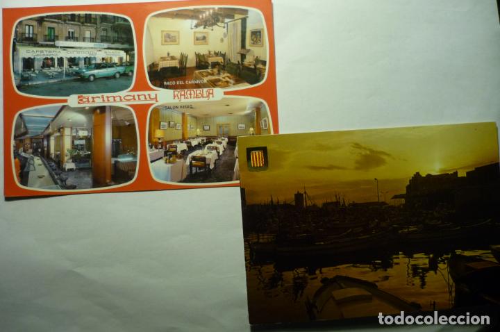 Postales: lote postales tarragona.-puerto-cafeteria arimany
