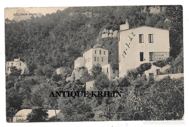 Postales: MONTSERRAT .- COLONIA PUIG .- CIRCULADA