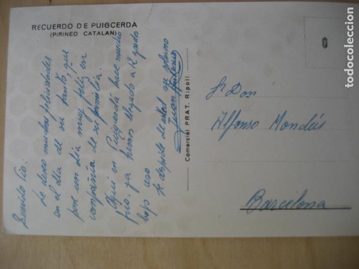 Postales: Puigcerda. Multivistas. Comercial Prat. Escrita - Foto 2