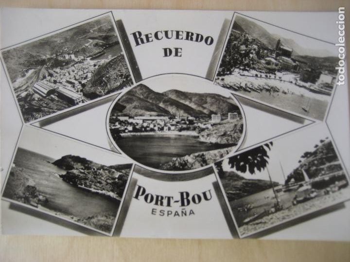 Postales: Port - Bou. Girona. Multivistas. Ed. Zerkowitz. Escrita. - Foto 1