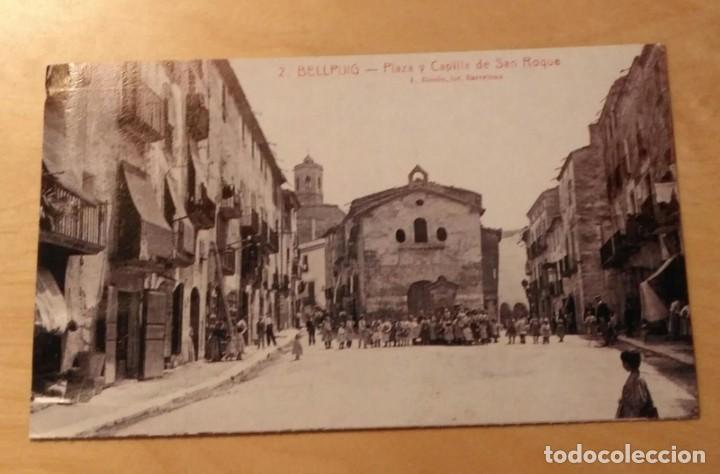 Postales: FS 6 Tarjeta Postal - Reproducci&oacute;n - 2-Bellpuig, Plaza y Capilla S Roque - Ajuntament Lleida / SEGRE